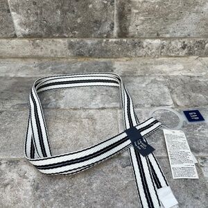 ❤️ GAP STRIPED FRINGE TIE BELT NEW